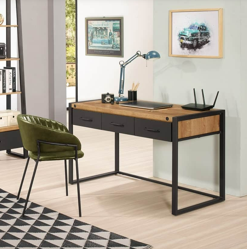 A1616-4 布朗克斯4尺三抽書桌