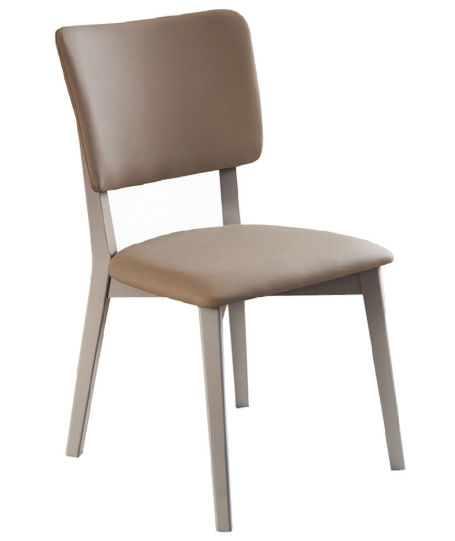 D812-2 艾娜奶白粉餐椅 座高45 座高44公分