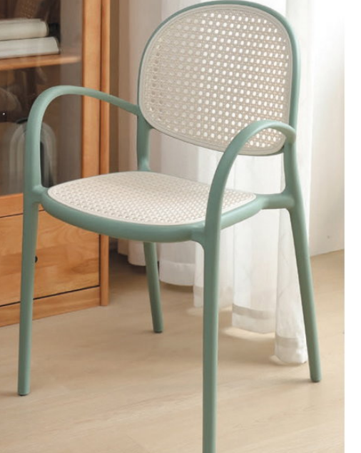 D811-6 格倫餐椅綠白色