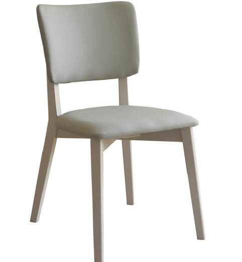 D812-4 艾娜奶白米餐椅  座高45公分 座高44公分