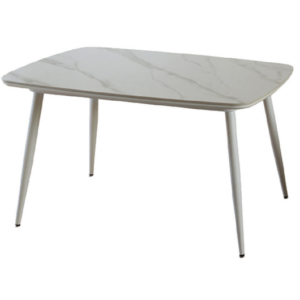 D813-1 貝蒂白亮岩板餐桌