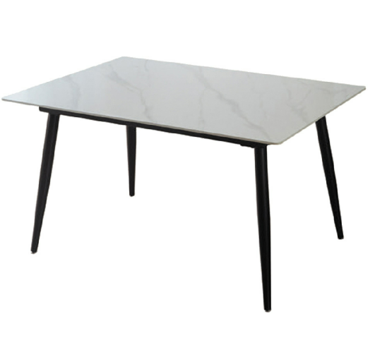 D814-1 柏妮白亮岩板餐桌