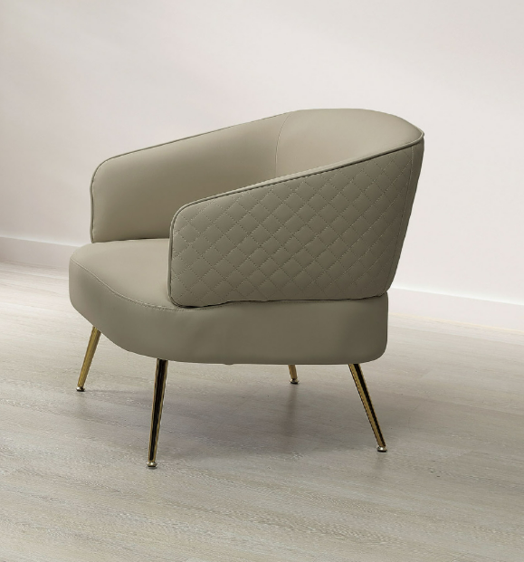 A228-02李歐貓抓皮休閒椅 米