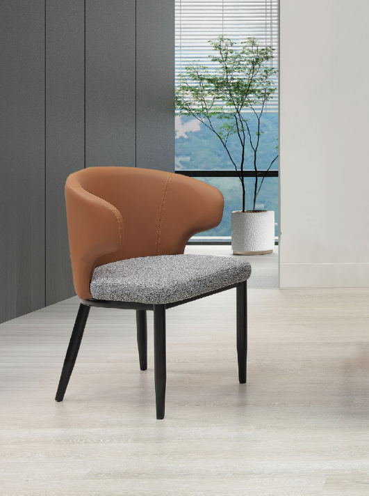 A230-06湯森休閒椅 橘咖
