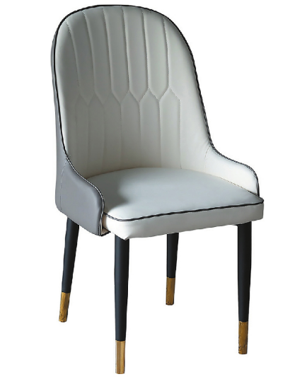 D820-2 布魯白灰色餐椅