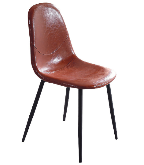 D820-4 金斯頓黑棕皮革餐椅