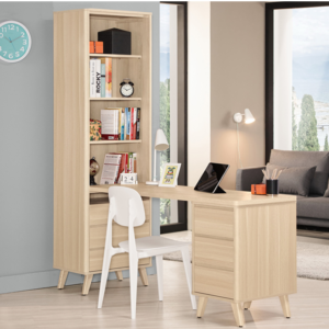 A1625-1克萊爾5尺L型書桌 附活動隔板*3 可自行左右擺放