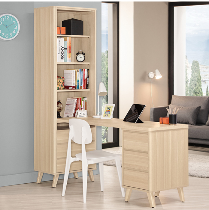 A1625-1克萊爾5尺L型書桌 附活動隔板*3 可自行左右擺放