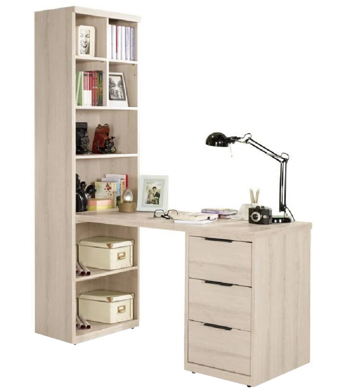 A1625-3 塔利斯4尺L型書桌  附活動隔板*1大+*2小片 可自行左右擺放