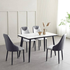 D824-1 傑拉白色岩板餐桌