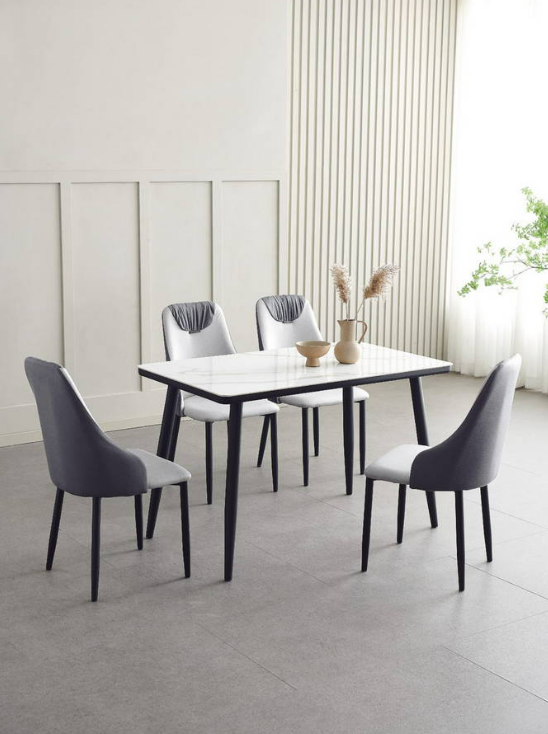 D824-1 傑拉白色岩板餐桌