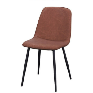 D823-5 奧力佛棕色餐椅  座深41座高49公分