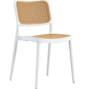 D823-9 安妮網狀餐椅 白框 座深40 座高45公分