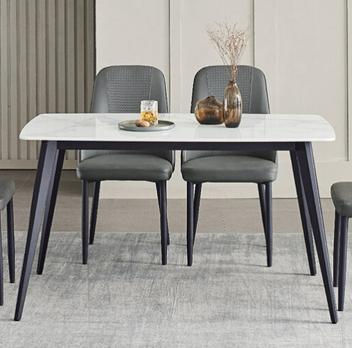 D827-1 盧森堡亮光岩板餐桌