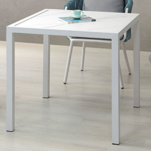 A235-02喬治亞戶外岩板方桌 白