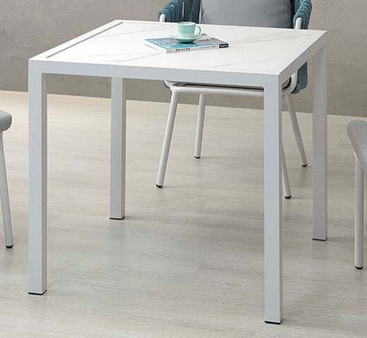 A235-02喬治亞戶外岩板方桌 白