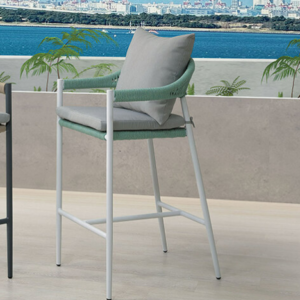 A236-06派克戶外吧台椅 白