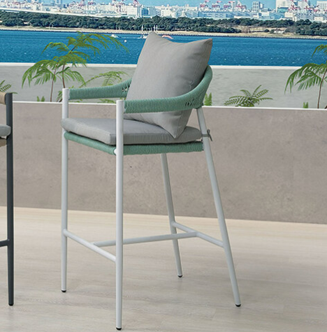 A236-06派克戶外吧台椅 白
