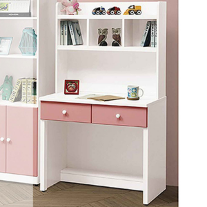 757-6雲朵粉紅色3尺書桌上+下