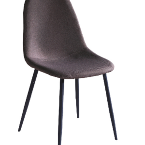 D827-4 黑棕布餐椅