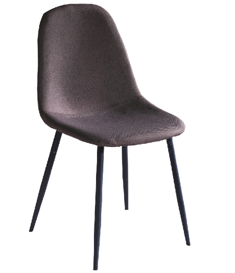 D827-4 黑棕布餐椅