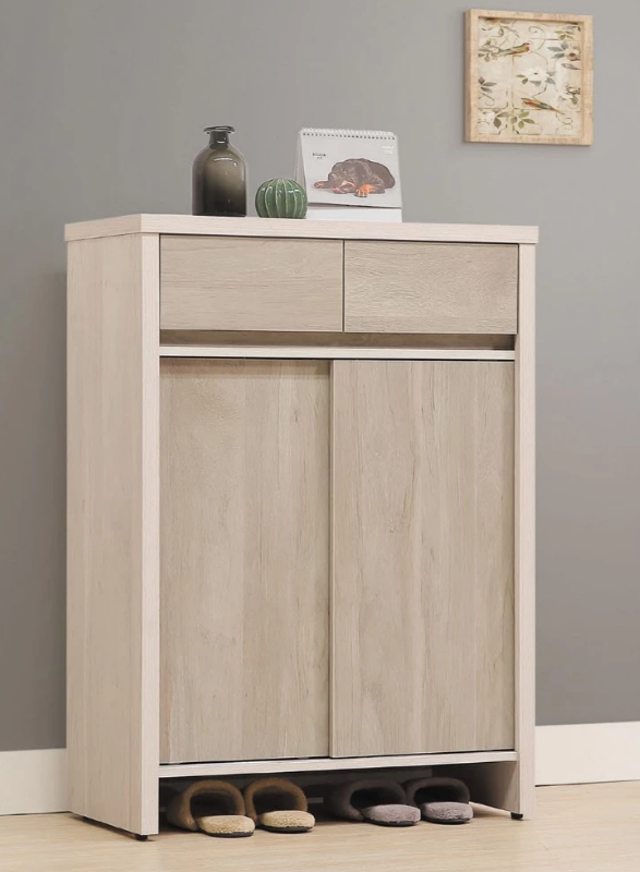 D545-5 淺白雙色2.7尺鞋櫃