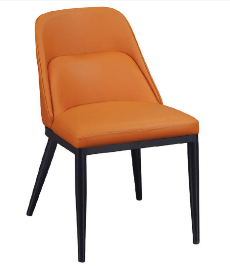 D830-2 蓋亞餐椅 橘色 座深39 座高48公分