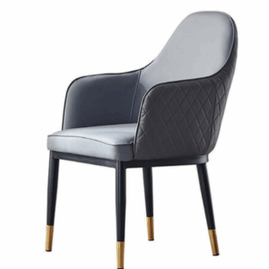 D832-2 格斯灰藍色休閒椅 座深48 座高46公分