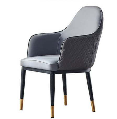 D832-2 格斯灰藍色休閒椅 座深48 座高46公分