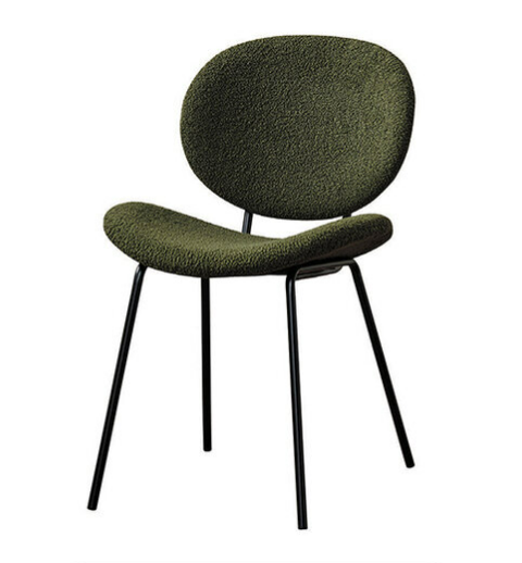 D831-8 納特綠色布餐椅