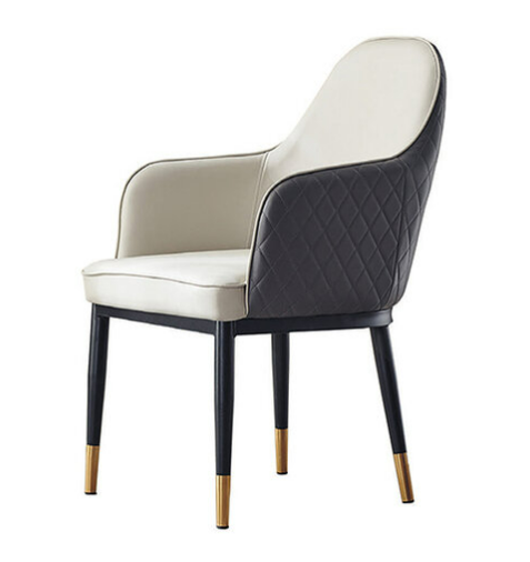 D832-4 格斯灰色休閒椅 座深48座高46公分