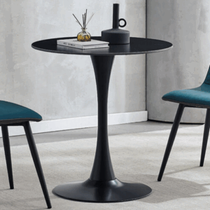 D832-5 塞勒斯黑金岩板圓桌