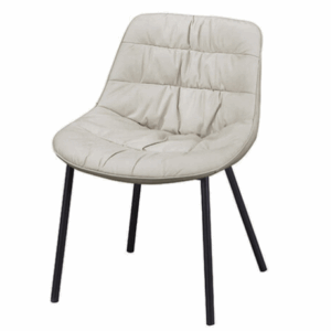 D835-3西雅圖餐椅 白色   座深43座高47公分