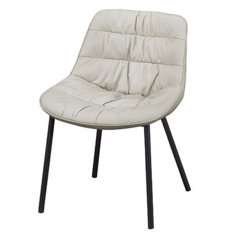 D835-3西雅圖餐椅 白色   座深43座高47公分