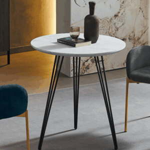 D834-6 雷蒙白色圓桌