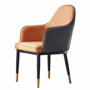 D835-5 格斯橘色休閒椅座:深48高46公分