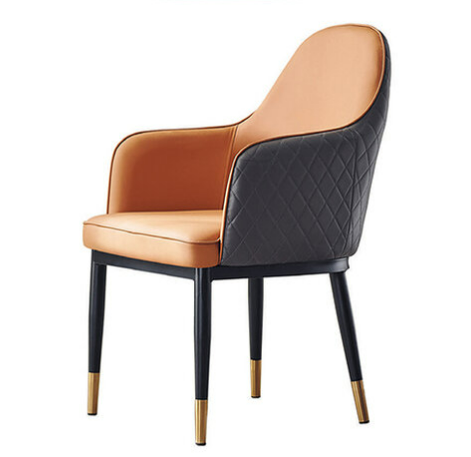 D835-5 格斯橘色休閒椅座:深48高46公分