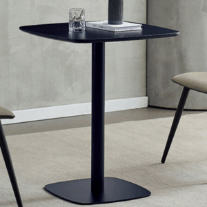 D835-6 卡特黑色馬肚方桌