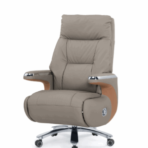 A1639-1 狄拉辦公椅 米白色 皮 扶手高68.5~74.5公分，平161公分