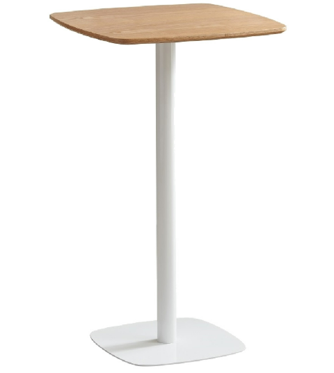 D837-5傑森木皮白盤吧台桌