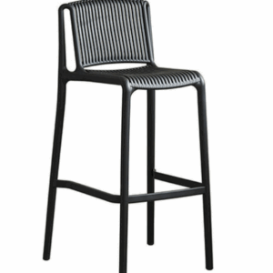 D837-6 伯格黑色吧椅 座深35座高75公分