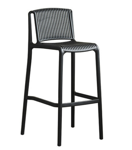 D837-6 伯格黑色吧椅 座深35座高75公分