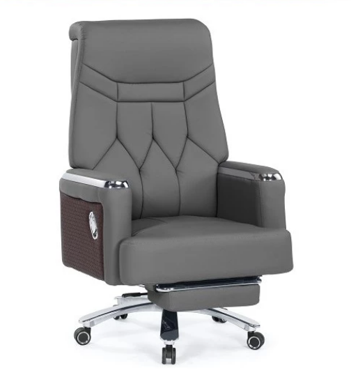 A1641-1 丹妮斯辦公椅 灰色 貓抓皮 扶手高68~74cm