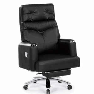 A1642-1 理查德辦公椅 黑色 貓抓皮 扶手高69~75公分