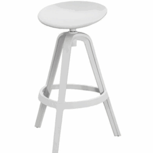 D838-3 澤尼特高吧椅 白