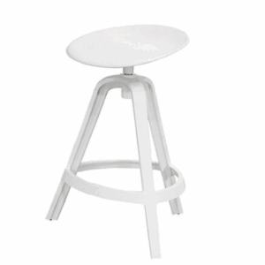 D838-5 澤尼特中吧椅 白