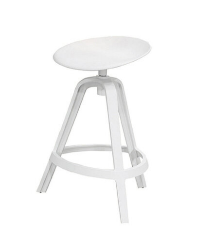 D838-5 澤尼特中吧椅 白