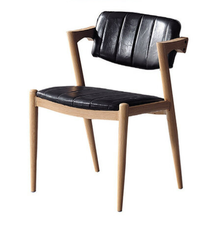 D840-1 森永曲柳黑色餐椅