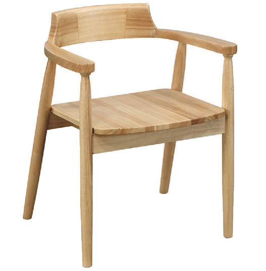 D840-3 凱希北歐實木扶手椅 原木色