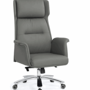A1644-2 弗蘿拉辦公椅 灰色 皮 扶手高69~75公分